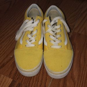 Bright yellow Vans